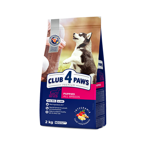 CLUB 4 PAWS Premium for puppies "Rich in chicken". Сomplete dry pet food